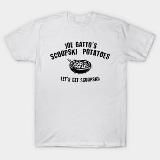 Scoopski Potatoes Black Text T-Shirt